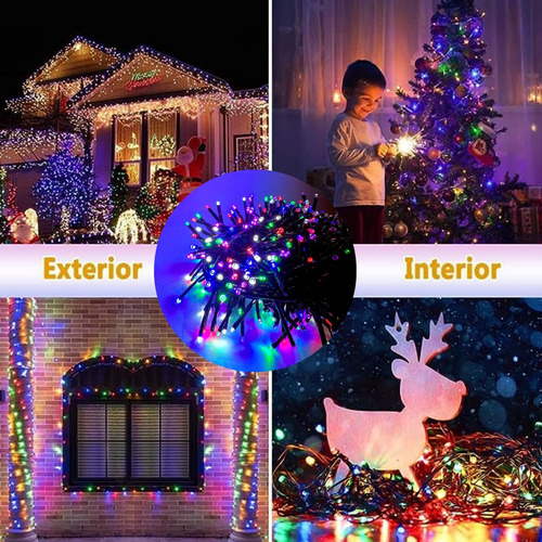 Serie Navideña Decorativa 500led Foco V3 8mts Tipo Cerillo