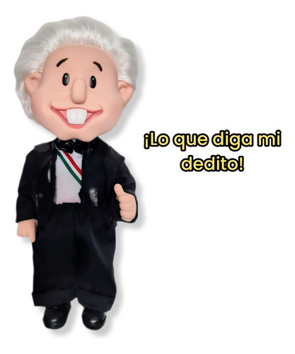 Muñeco Amlito Lopez Obrador Edición Especial Con 11 Frases.