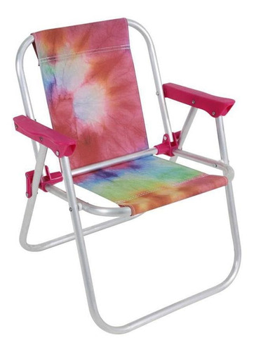 Cadeira Infantil Em Alumínio Tie Dye Bel Cor Branco