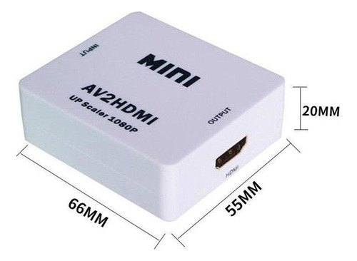 Mini Adaptador Hdmi2av Conversor Hdmi Para Vídeo