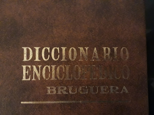 Diccionario Enciclopédico Bruguera 5 Tomos, Tapa Dura Cuero