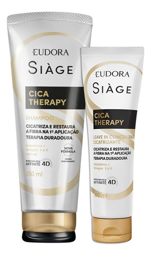Kit Shampoo Leave In Reconstrução Cica Therapy Eudora Siàge