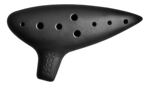 Flauta Ocarina Hook Plástico Abs 11 Furos Zelda Preto 30017