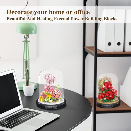 Bloques De Flores Artificiales Para Armar Compatible 624pcs.