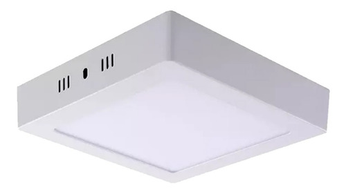 Pack X10 Panel Plafon Led Aplicar Cuadrado 12w Calidos Frios