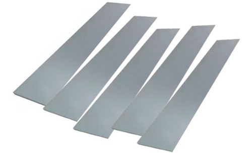 5 Chapinhas Ânodos Zinco Puro 10 Cm X 2 Cm X 0,8 Mm