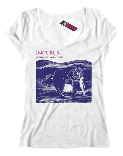 Remera Mujer Incubus Monuments And Melodies Rp157 Dtg