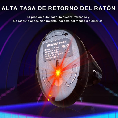 Mouse Ergonômico Com 6 Botões, Mouse Vertical Com Apoio