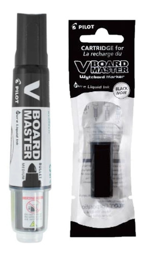 Marcador Tablero Recargable Pilot + Tinta