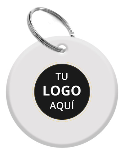 Llaveros Personalizados Logo Empresa Circular Por Mayor 100