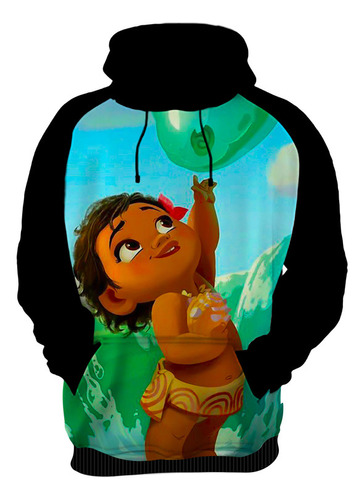 Blusa Frio Moletom Casaco Moana Desenho Infantil Menina K16