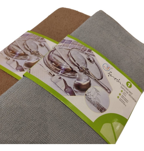 Imagen 3 de 5 de Paño Escurridor Secaplatos Absorbente Antihongos