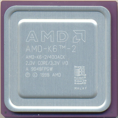 Microprocesador Retro Vintage Amd K6-2 400 Ack X Congreso 
