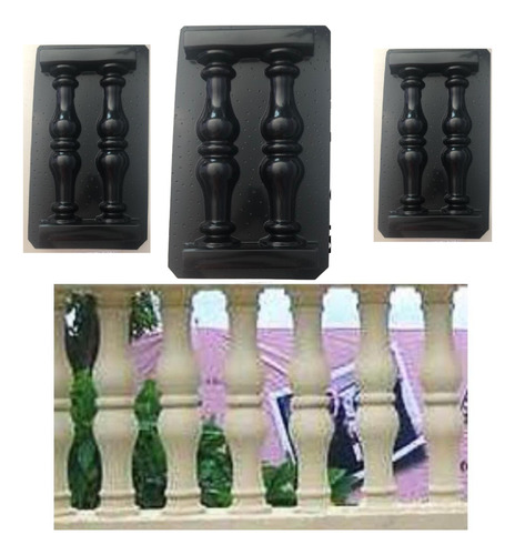 Forma/molde Abs 1,5mm Cerca Romana Balaustre 50x28x5cm