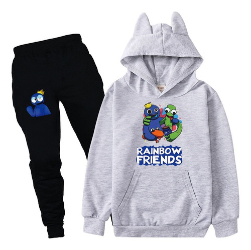 Conjunto De Chándal Rainbow Friends Roblox Con Capucha Y Pan