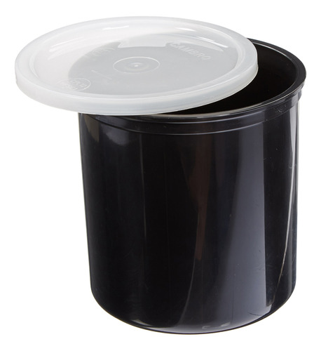 Cambro Recipiente Para Ensalada Tapa Cuarto Negro