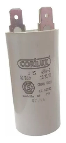 Capacitor Monofásico - Corilux - 25uf - 450v