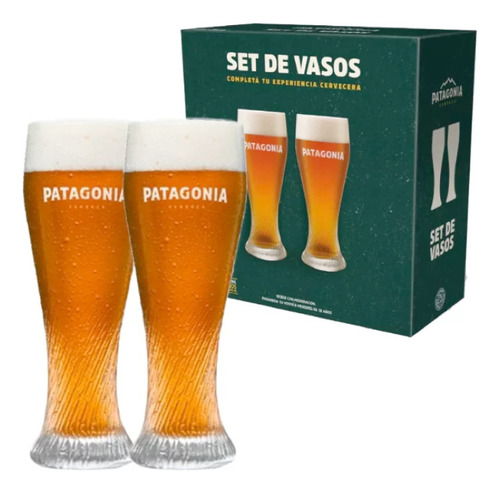 Giftpack X2 Vasos Curvo Patagonia X500ml