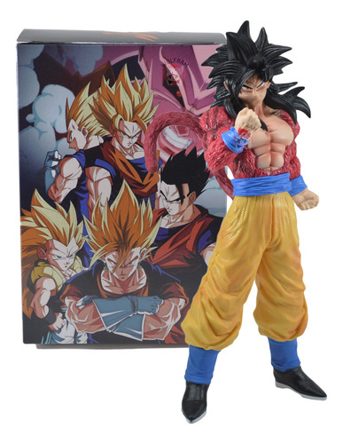 Figura Muñeco Dragon Ball Gt Goku Ssj4 Pose Puño