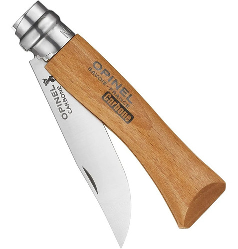 Navaja Opinel N.9 Con Anillo Seguridad Hoja De Carbono Febo