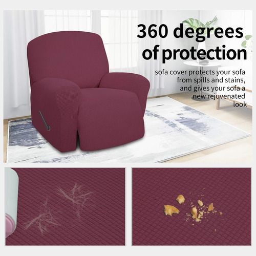Sofá Elástico Reclinable De Gran Tamaño Slipcover X4