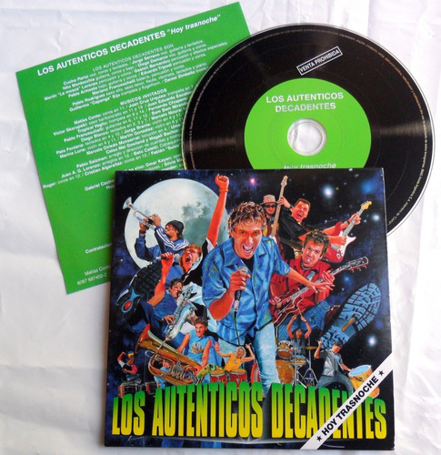 Los Autenticos Decadentes - Hoy Trasnoche * Promo Cd Ex