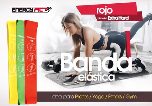 Imagen 2 de 10 de Banda Elastica Circular Xtra Hard Ejercicio Gimnasia Fitness