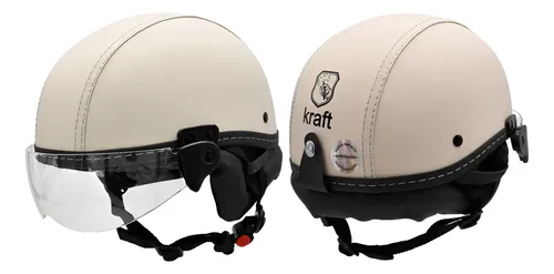 Capacete Coquinho Kraft Bike Elétrica Scooter Skate Viseira
