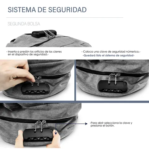 Mochila seguridad antirrobo sales