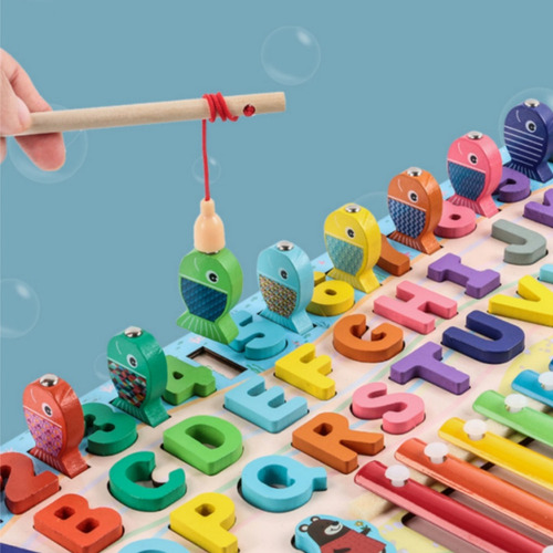 Juego De Logaritmos De Piano De Madera Para Niños