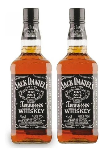 Whisky Jack Daniels 750 Ml Importado Pack 2 Unidades