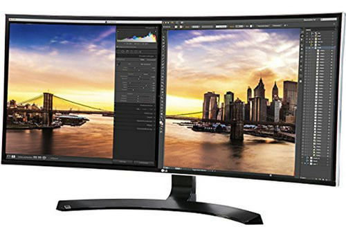 Monitor LG 34uc88-b 34  Curvo Ultrawide Qhd Ips Con Carga Rá