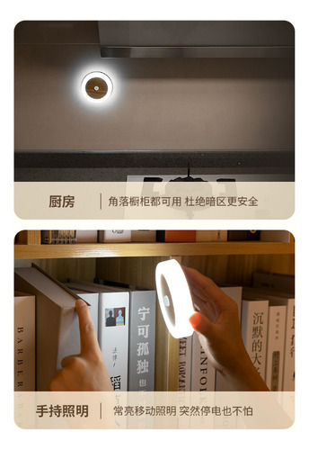 Luz Con Sensor De Luz, Carga Usb, Sensor De Cuerpo Humano