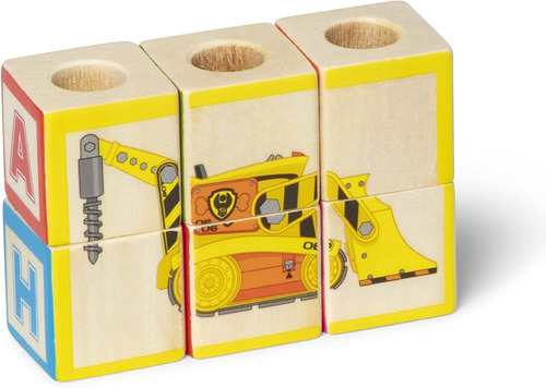Camión De Madera Bloques Abc Paw Patrol Didáctico 33pzs 3+