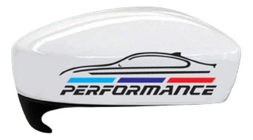 Sticker Bmw Performance Para Cubiertas Espejos Laterales D2