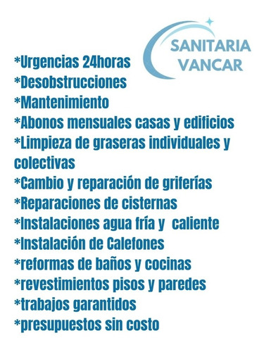 Imagen 2 de 5 de Sanitaria Urgencias 24horas Desobstrucciones Reparaciones