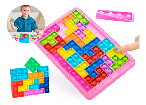 Juego Pop It Rompecabeza Burbujas Bloques Tetris Puzzle Tikt