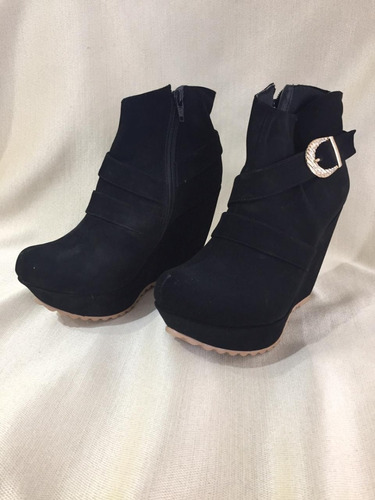 Botines De Gamusa Para Mujer