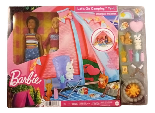 Barbie Set De Muñecas Y Accesorios De Campamento Mattel 