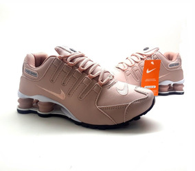 tenis nike shox de couro feminino