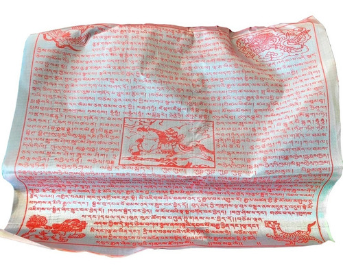 Imagen 6 de 7 de Banderas Tibetanas 6.5m De Largo 25x25cm | 100% Del Tibet