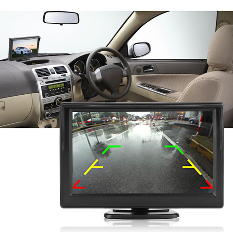 Qe1 Monitor De Coche De 5 Pulgadas Cámara De Visión Nocturn