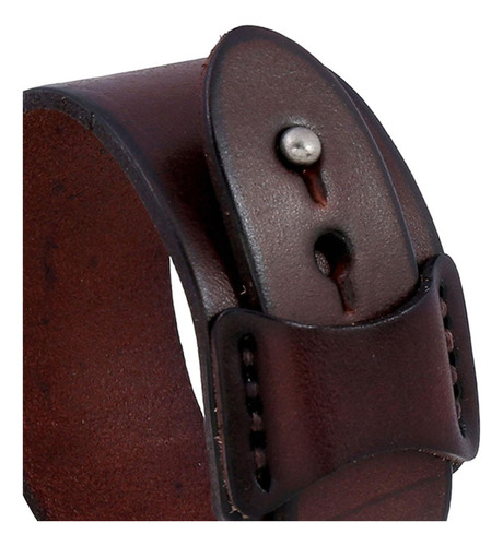 Pulsera Ancha For Hombre, Brazalete, Brazalete, Marrón