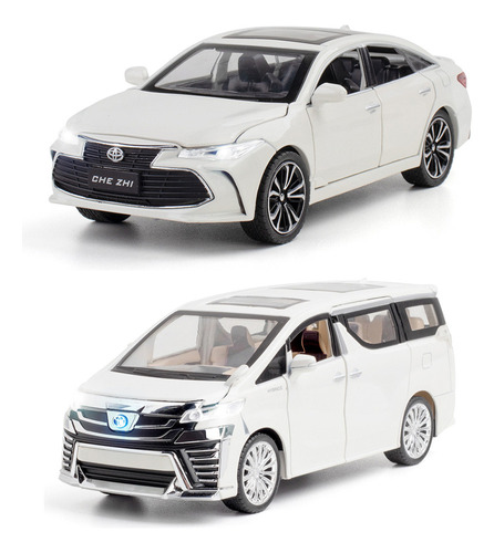 Toyota Vellfire Y Avalon Miniatura Metal Car Coleccionables