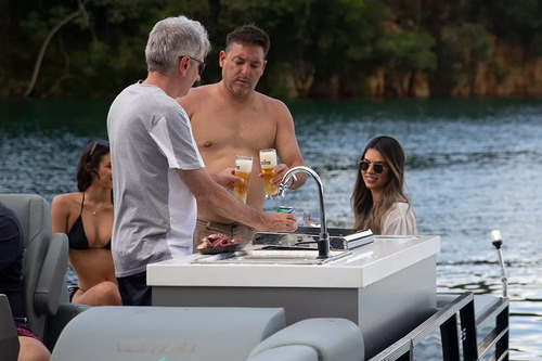 Lancha Ventura Pontoon 250 Zero V-cat Vcat Fluvimar Solara