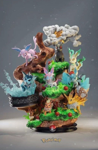 Archivo Stl Impresión 3d - Pokemon - Eevee Evolutions Dioram