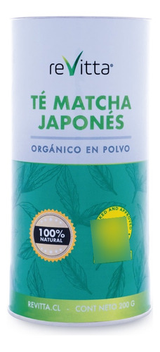 Té Matcha Japonés En Polvo 200 Grs. 100 Servicios