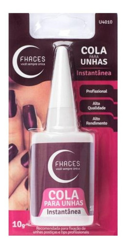 Fhaces Cola Para Unhas Postiças 10g