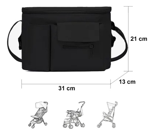 Imagen 3 de 7 de Organizador De Coche Bebe / Bolso Coche Bebe