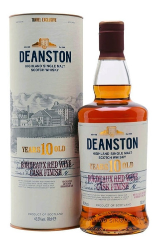 Whisky Deanston 10 Bordeaux Red Wine 700ml Travel Exclusive